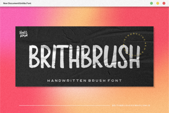 Brith Brush: A Modern Display Font for Bold Branding