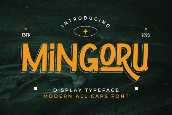 Mingoru: The Whimsical Display Font for Joyful Design