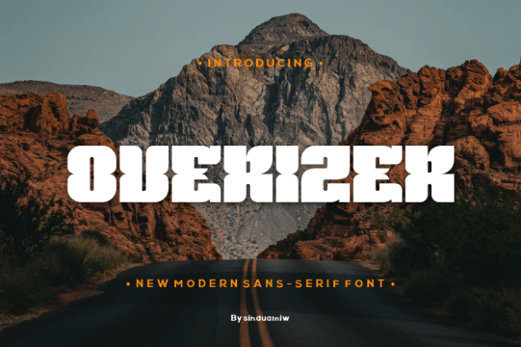 Overizer: A Modern Typeface for Bold Design Statements