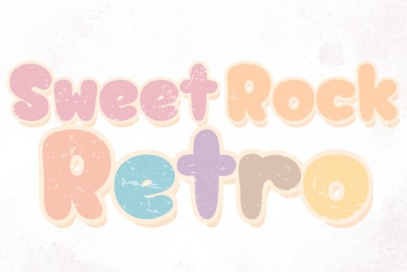 Rediscover Vintage Charm with the Sweet Rock Retro Typeface